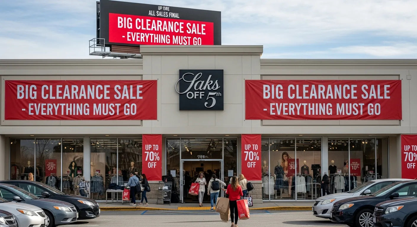Saks Off 5th to Closure: The Surge of Clearance Sales Amid Bankruptcy Proceedings